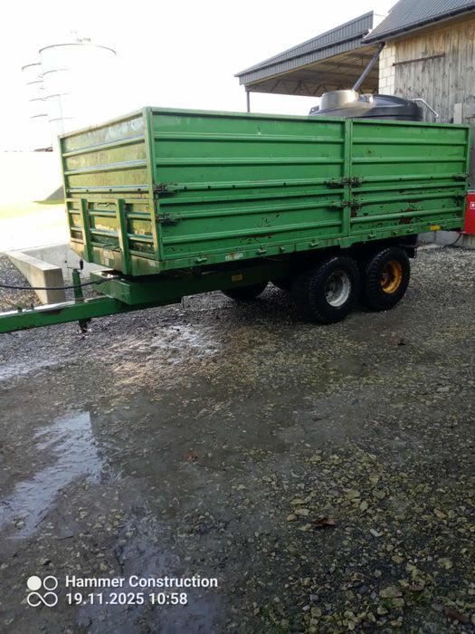 Przyczepa rolnicza tandem 10 ton