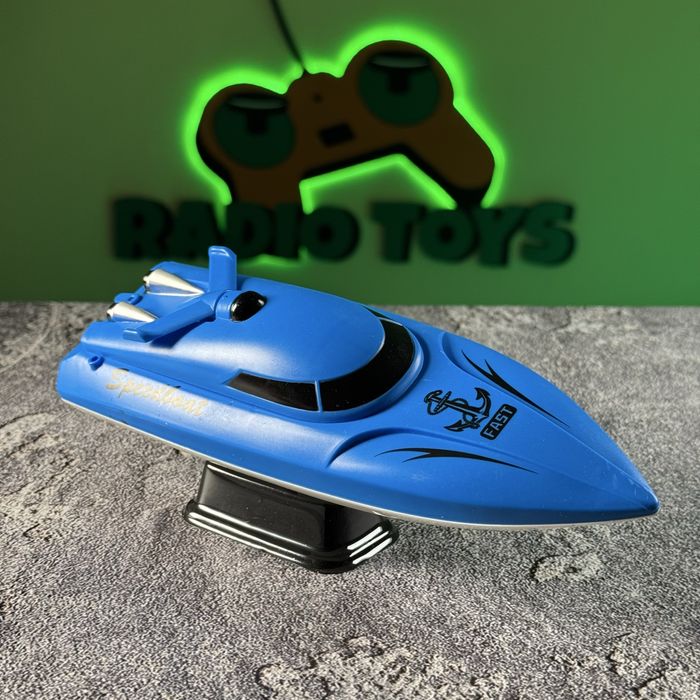 Катер на радиоуправлении Hetman Синий. Кораблик на пульте управления