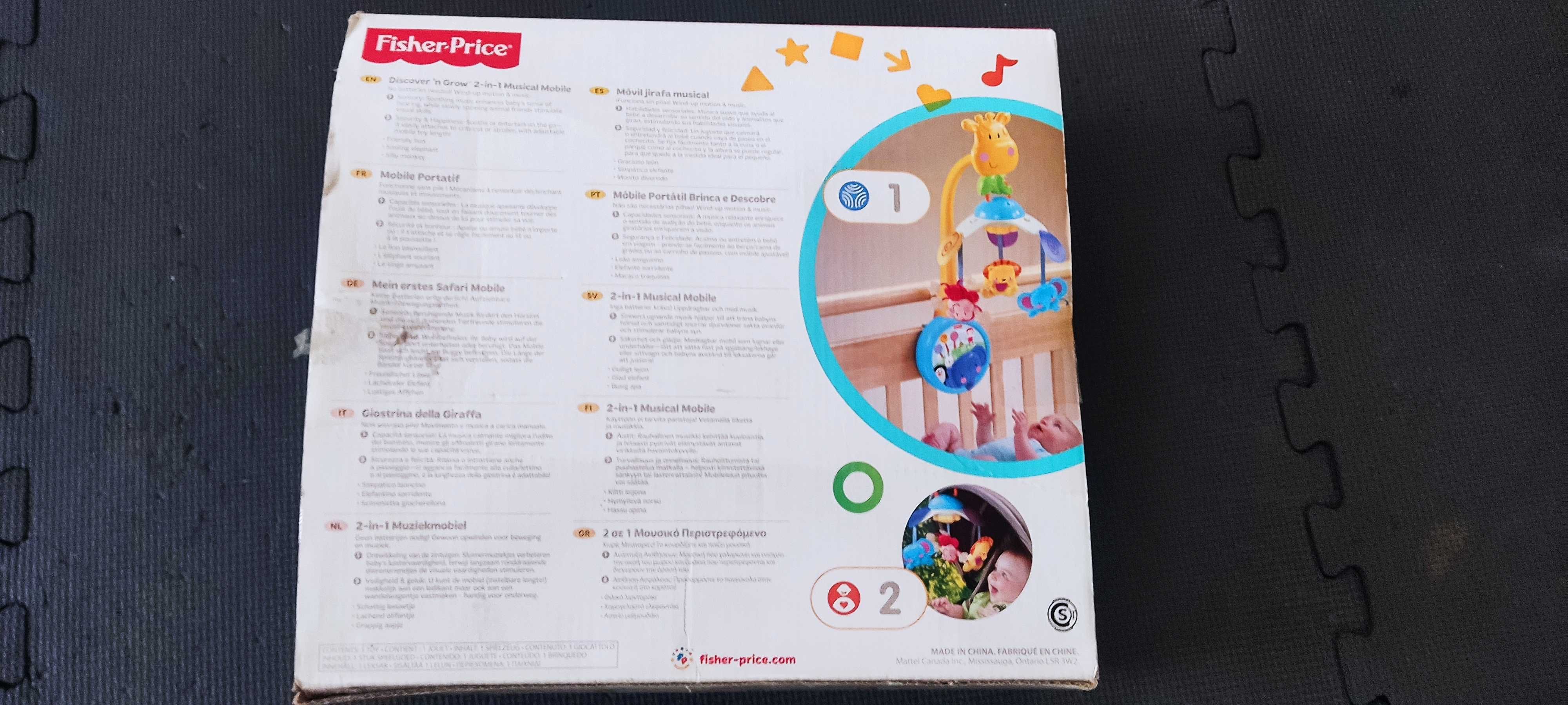 Caixa de música, brinquedo de cama