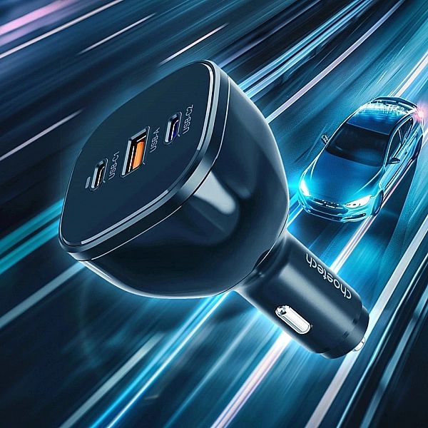 Ładowarka Choetech TC0024 samochodowa 160W 2x USB-C PD 3.1/1x USB-A -
