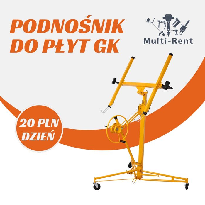 Podnośnik do płyt G-K Darmowa dostawa Wynajem