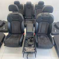 Fotele siedzenie komplet boczki tapicerki AUDI Q7 SQ7 4M S-line 5-osób 18r