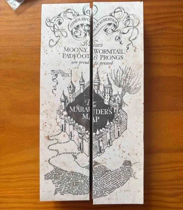 Harry Potter, mapa do salteador, mapa do maroto, mapa Harry Potter