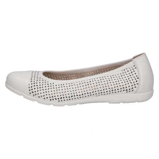 balerinka biała ażurowa Caprice r: 36,37,38,39,40,41,