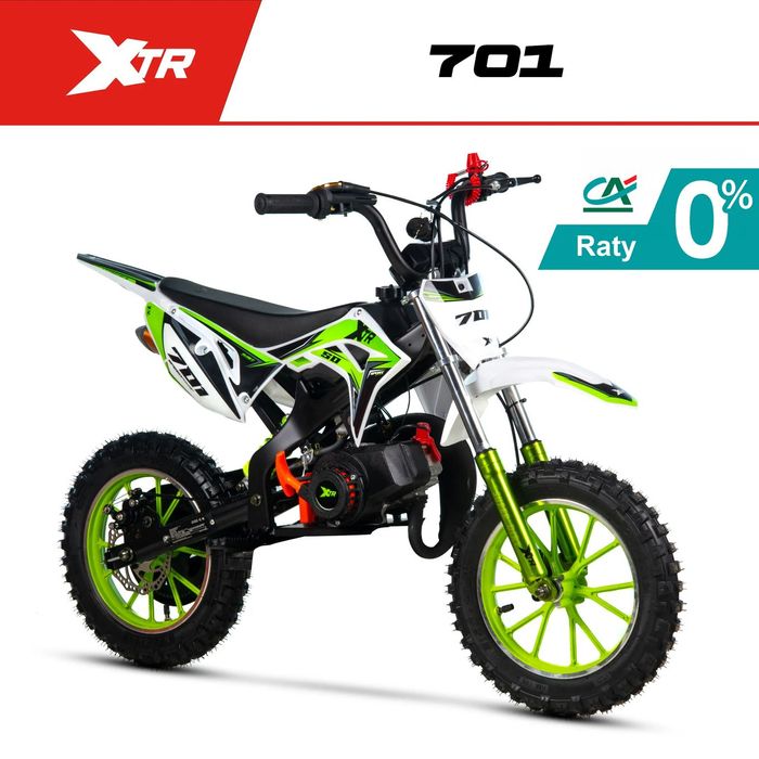 XTR Inny MINI CROSS 50 XTR 701 rozrusznik KOŁA 10 transport RATY +gratisy
