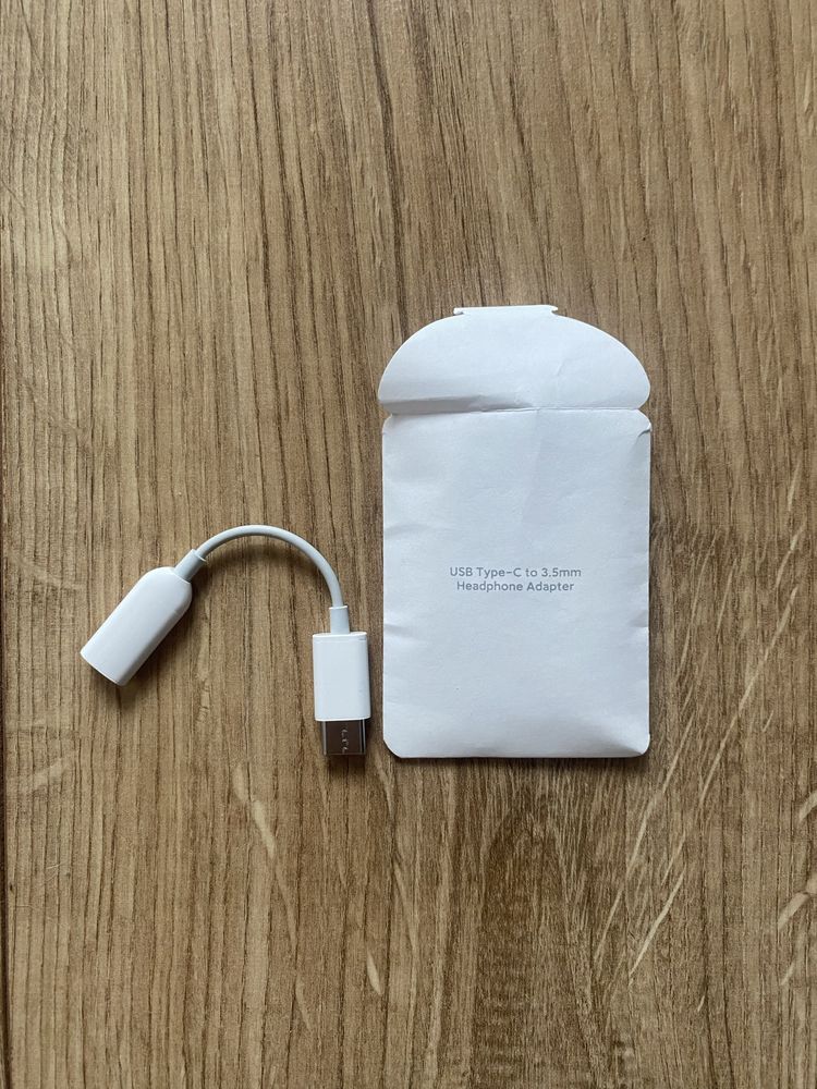 Sluchawki nowe + adapter do sluchawek