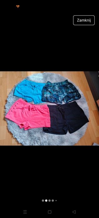 Zestaw krótkich spodenek damskich
