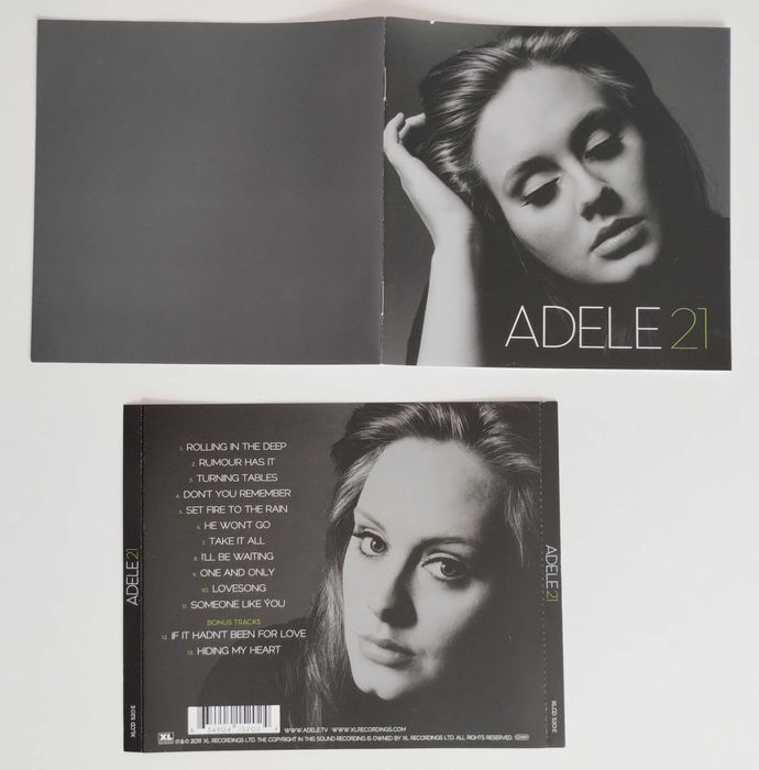 Adele - 21 / oryginalna książeczka do płyty, brak CD