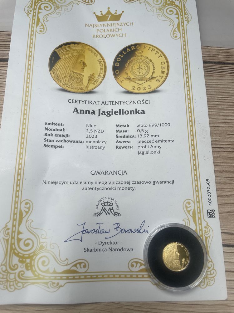 Sprzedam monete Anna Jagiellonka