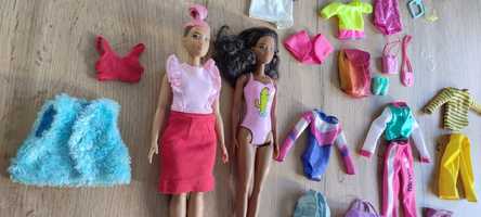 Zestaw lalek Barbie i ubranek murzynka fashionistas