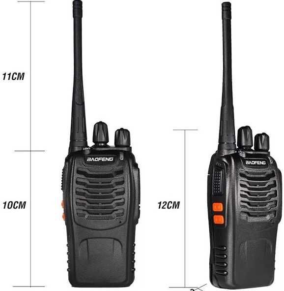 Pack 4x Walkie Talkies - Intercomunicadores Rádio + Acessórios - NOVOS