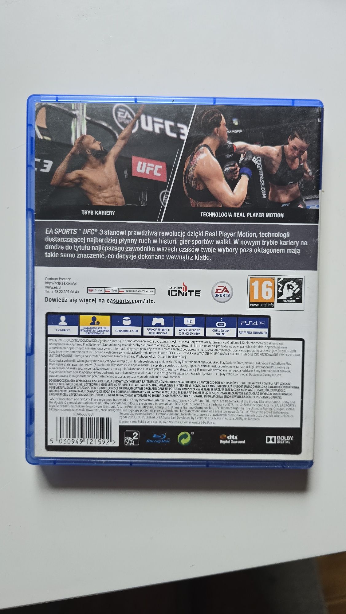 UFC 3 PS4 wersja PL