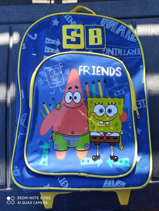Plecak dla dziecka na kółkach SpongeBob Kanciastoporty