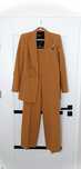 Zara garnitur w stylu old momentu komplet marynarka+spodnie camel
