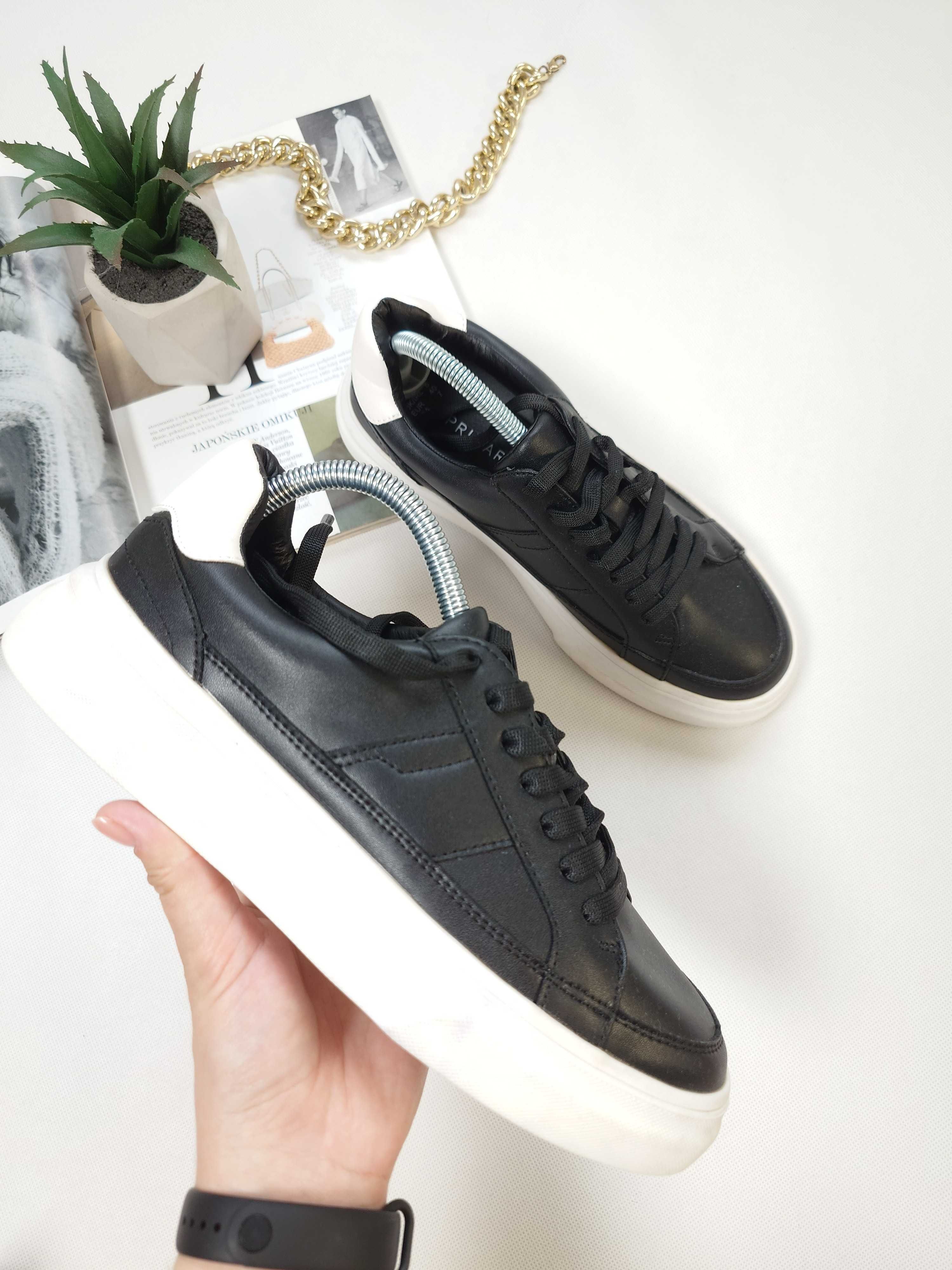 Czarne buty z eko-skóry Primark 40