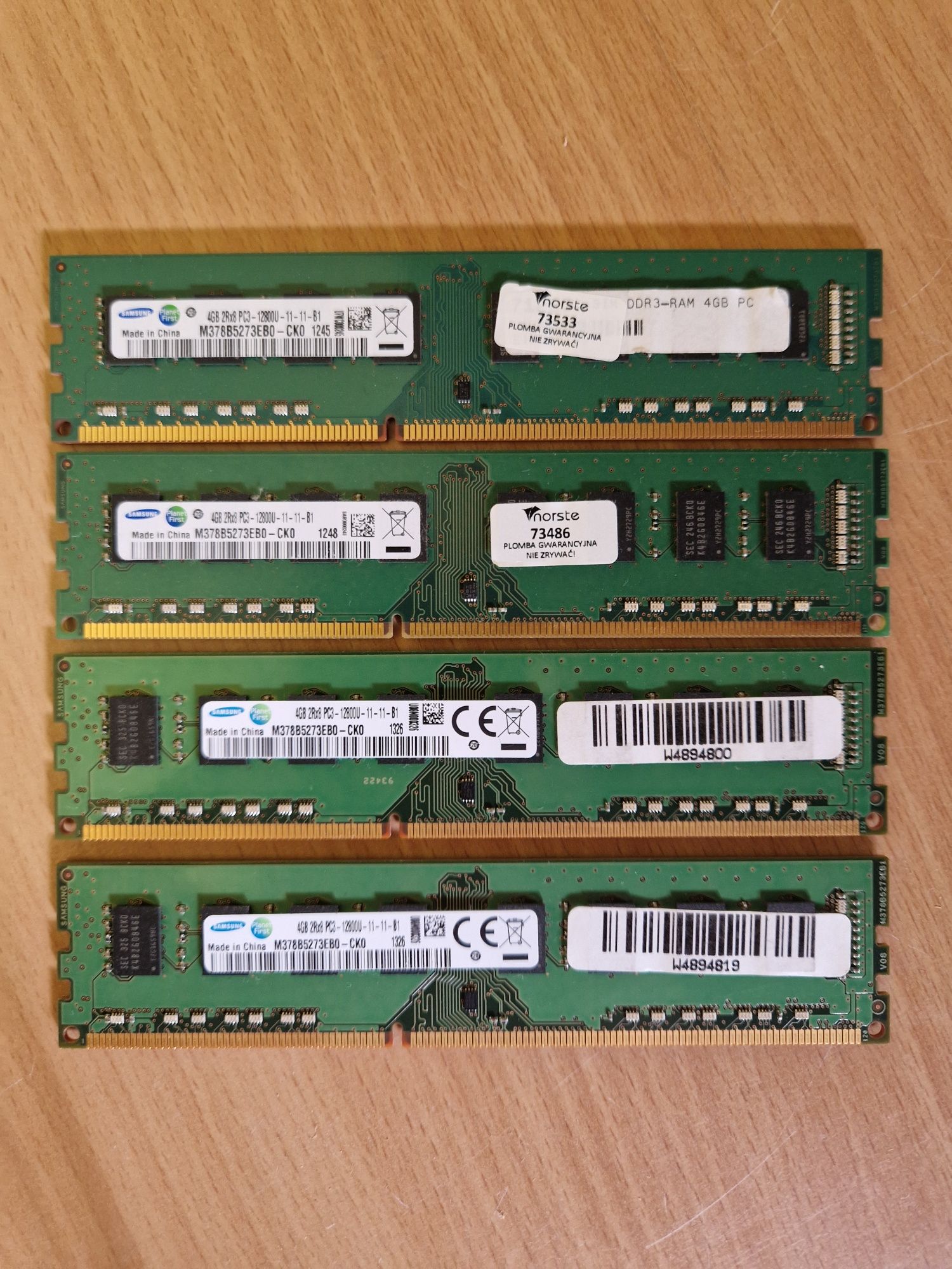 Pamięć RAM Samsung DDR3 1600MHz 16GB (4x4GB)