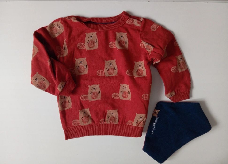 Bluza jesienna + chusta