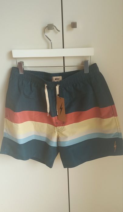 Calções de banho LIGHTNING BOLT tamanho 32 (Novos)