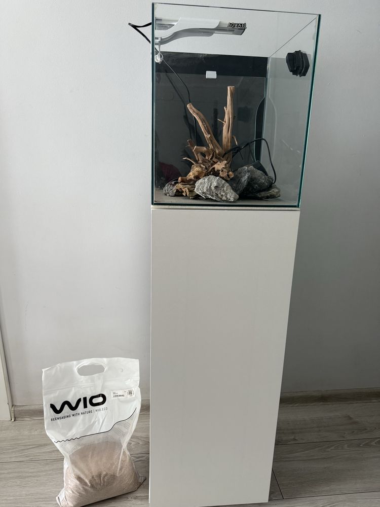 Akwarium kostka  50l z szafką + filtr tetra EX 500