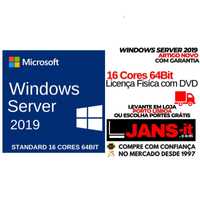 Microsoft Windows Server 2019 - Licença Física 16 Cores 64Bit