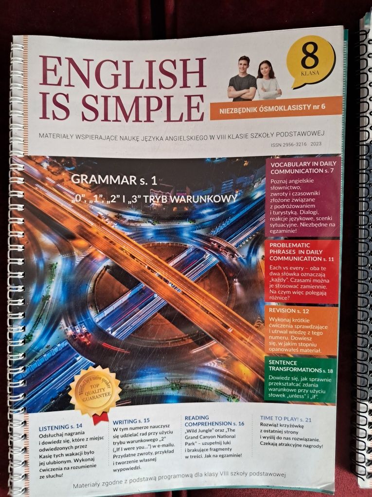 English is Simple 8 klasa kolorowe język angielski