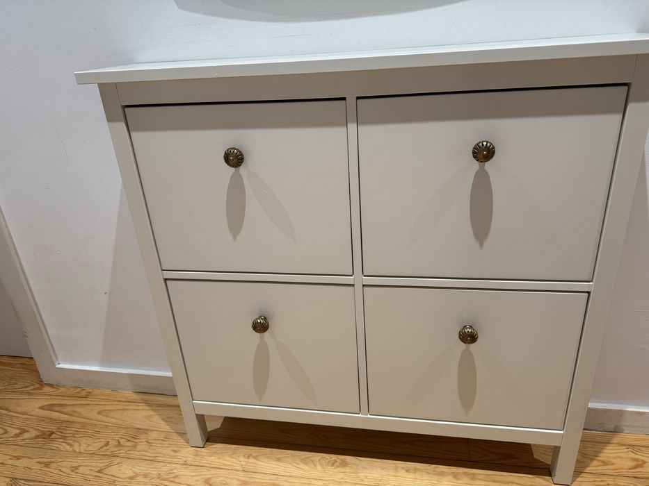 Sapateira Ikea- HEMNES Sapateira c/4 compartimentos, branco
