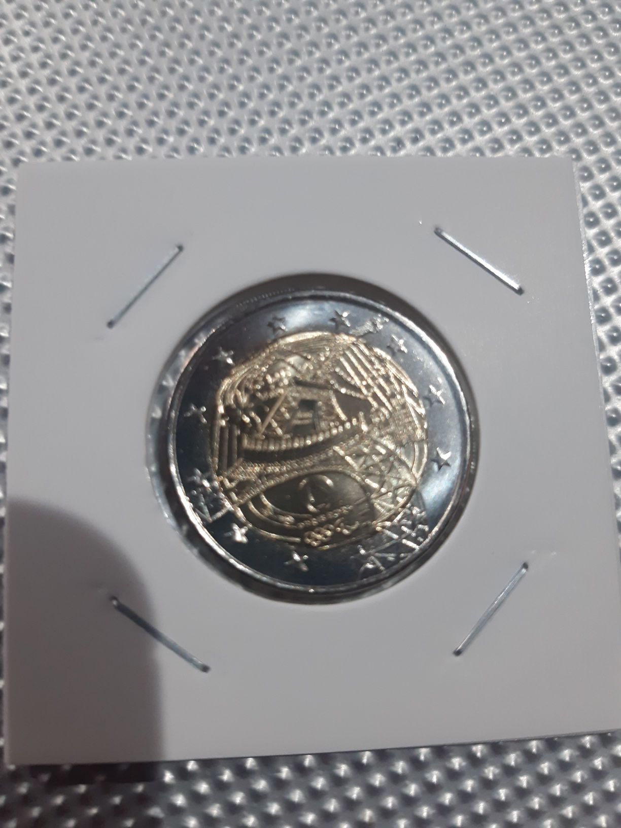 Moeda de 2€ França tocha olimpica 2024 unc