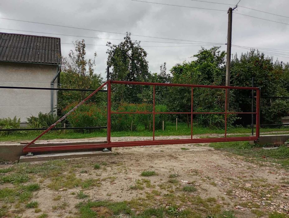 Готові каркаси відкатних воріт, Відкатні ворота без зашивки