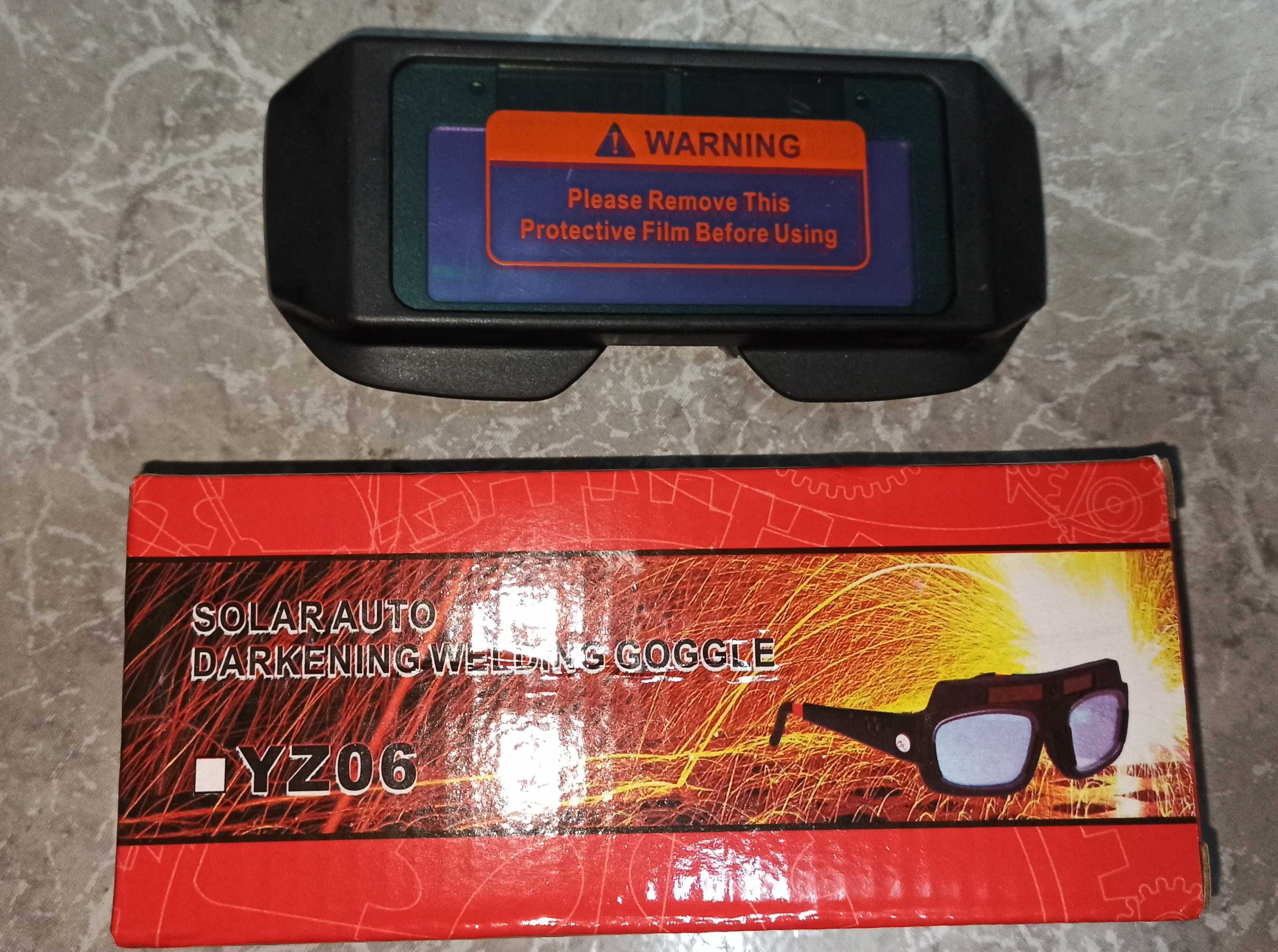 Oculos de soldar, escurecimento automático