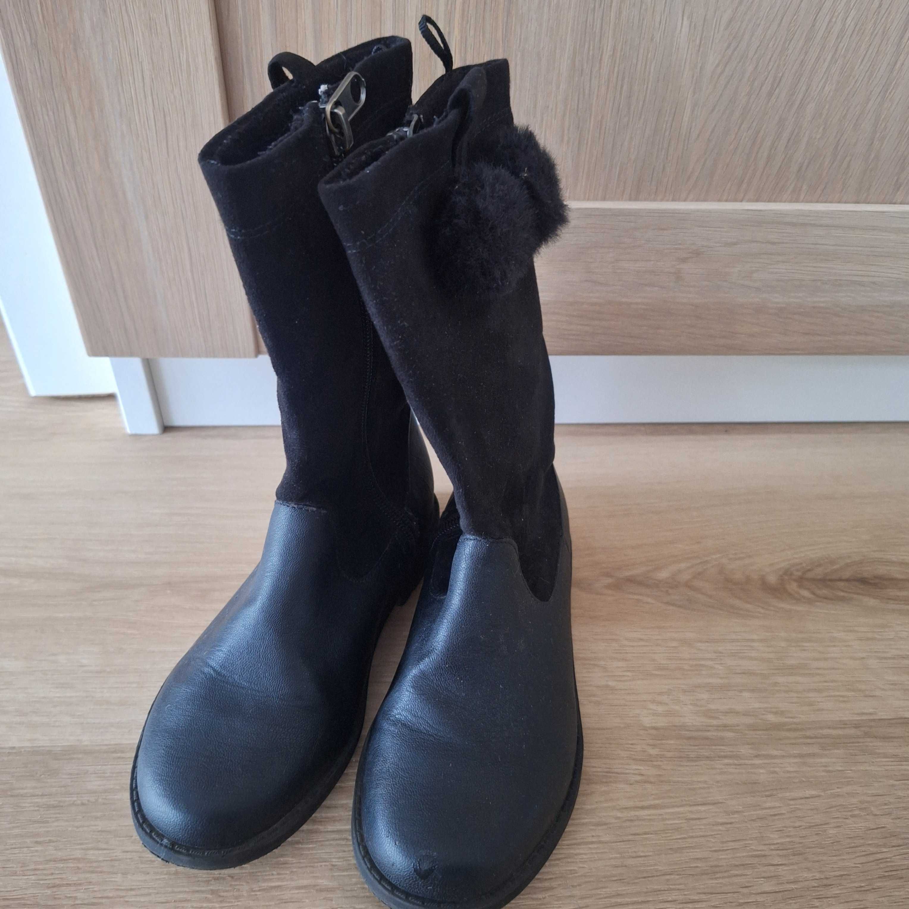 Kozaki h&m r 29 czarne
