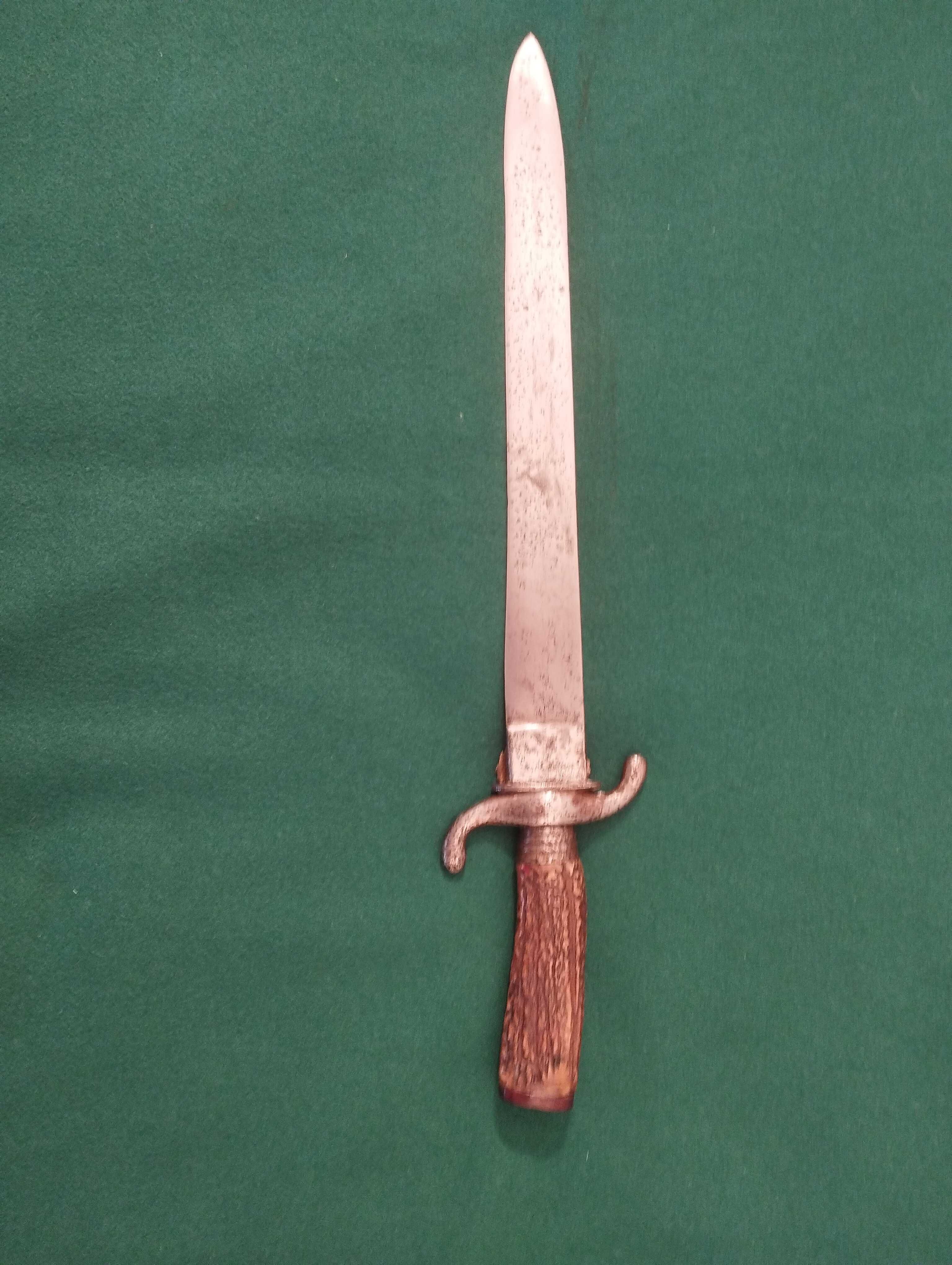 Adaga de Caça Alemã  Hirschfanger do século XIX