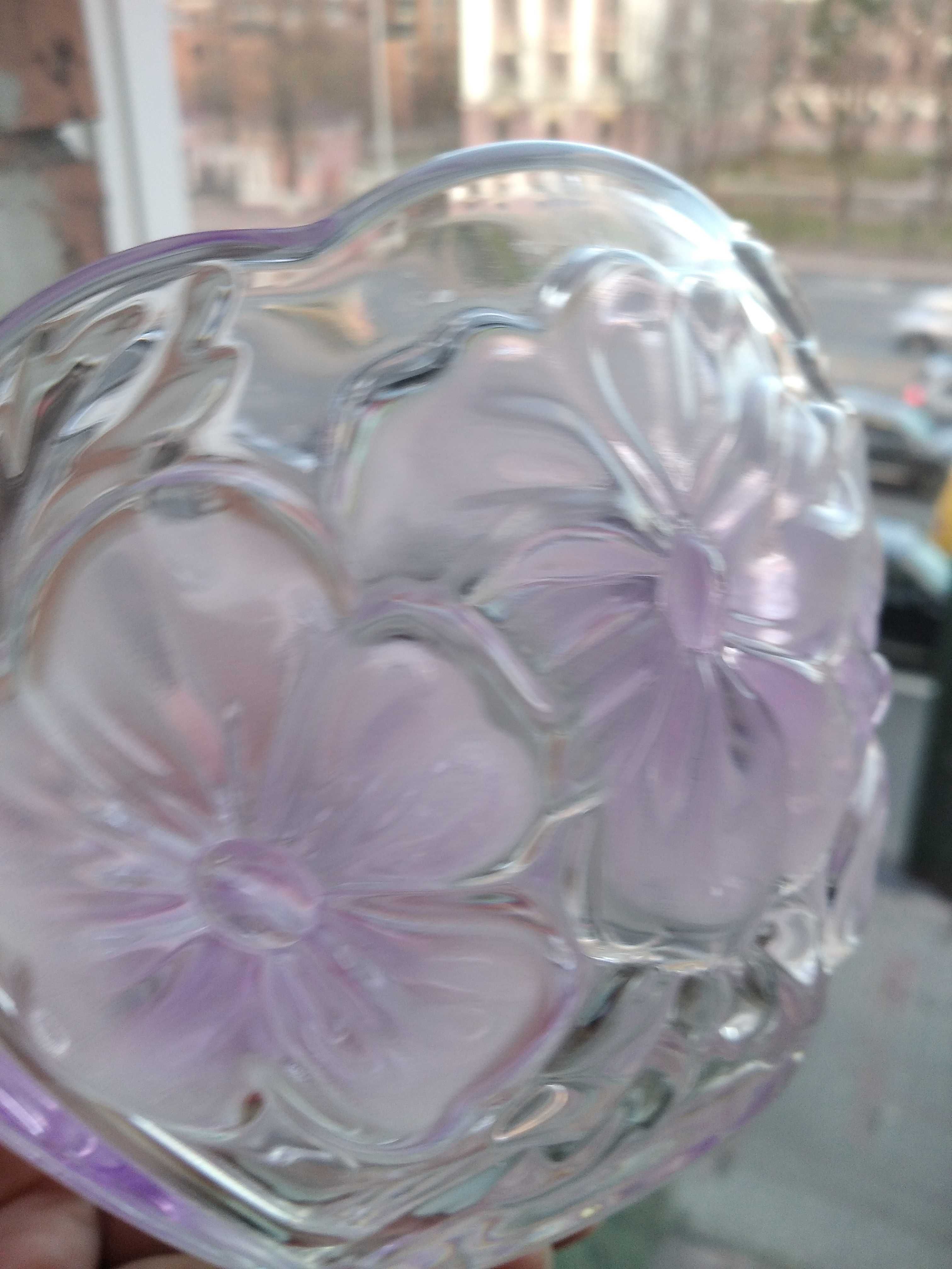 Конфетница Walther Glas, серия "Flower Fancies rose", Германия