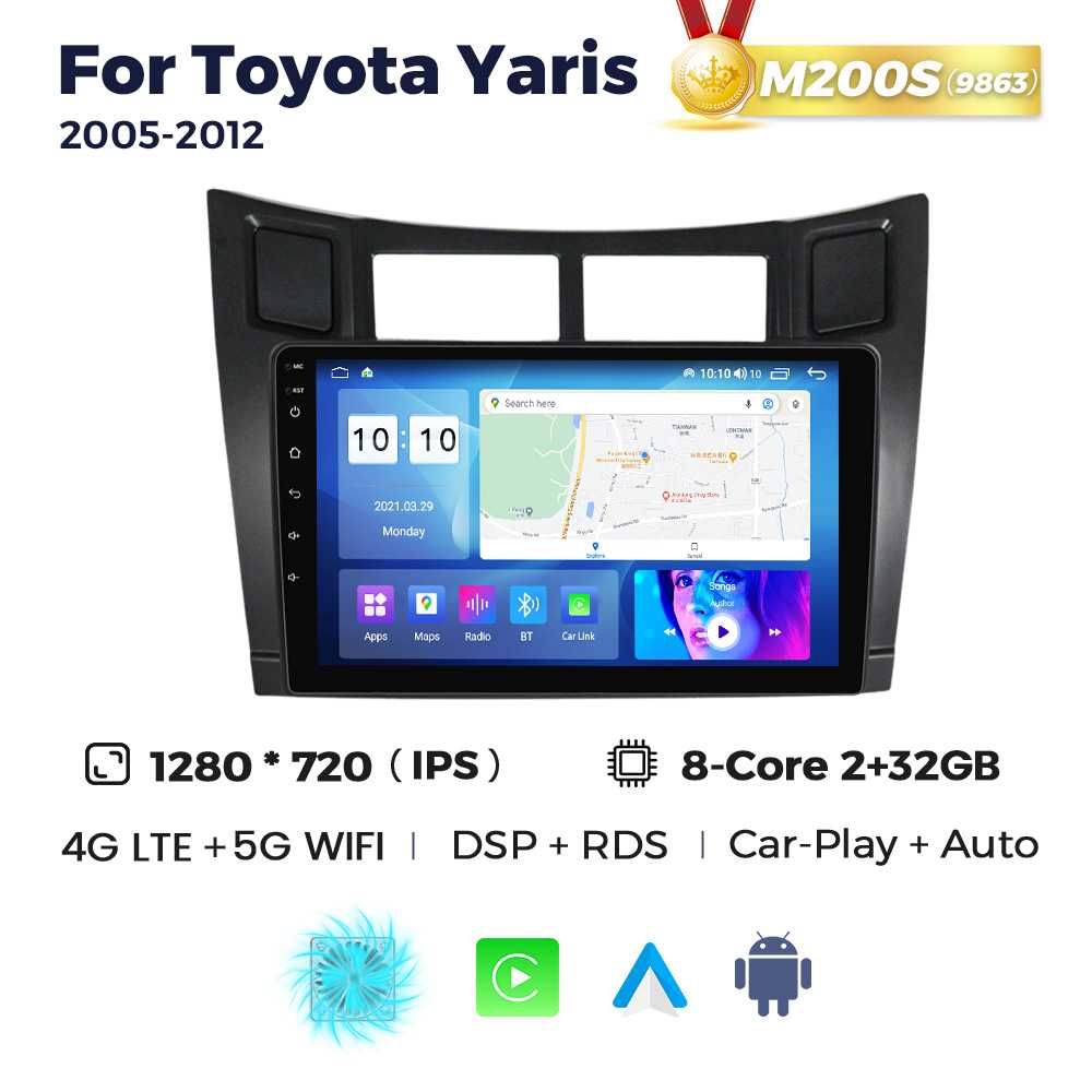 Штатна магнітола Toyota Yaris Android GPS навігація Тойота Яріс