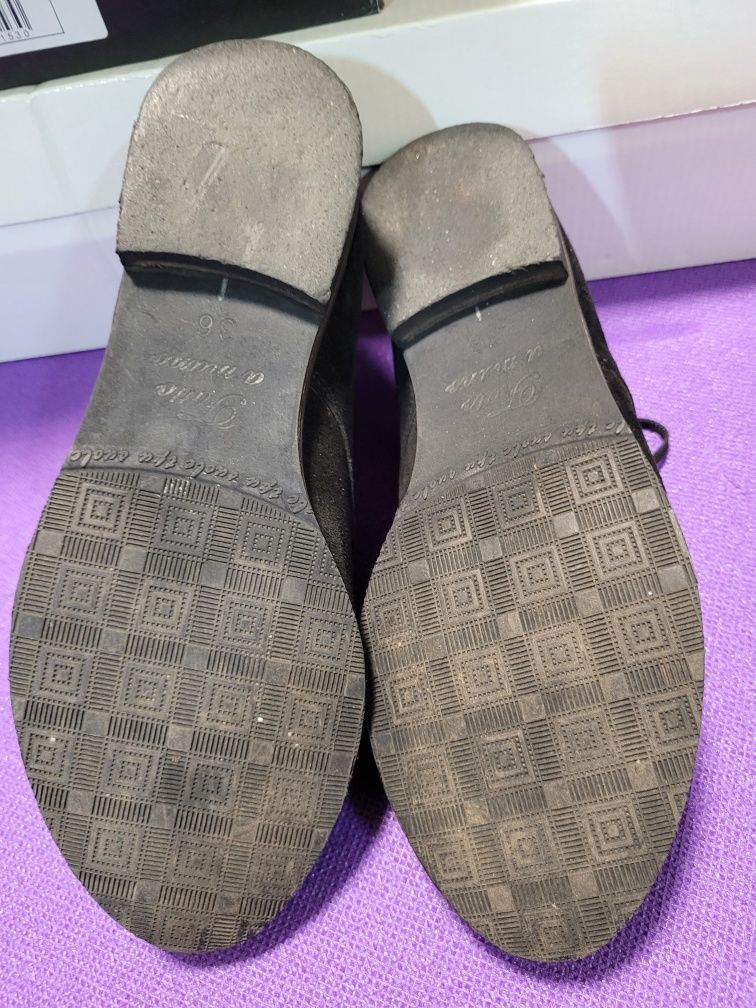 Туфлі жіночі чорні замшеві розмір 36