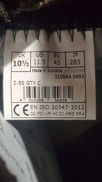 Ботинки берцы Lowa Z-8 GTX Dark Brown Оригинал 41  44,5 45 46.5