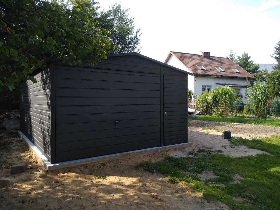 Garaż blaszany blaszak dach dwuspad 3x5 kolor RAL PRODUCENT (175)