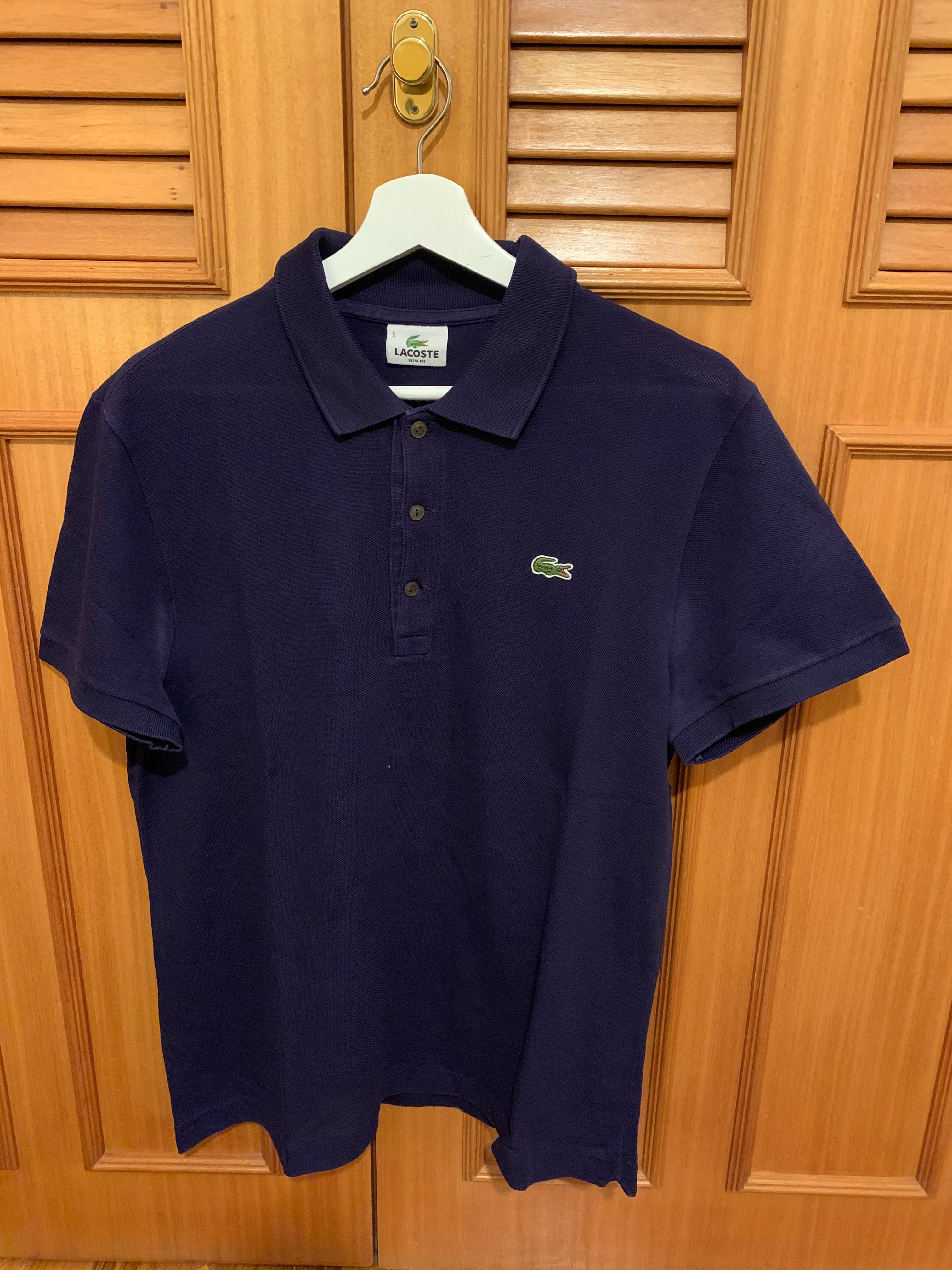 Polo Lacoste . Azul Marinho . Slim Fit . 5 [M]