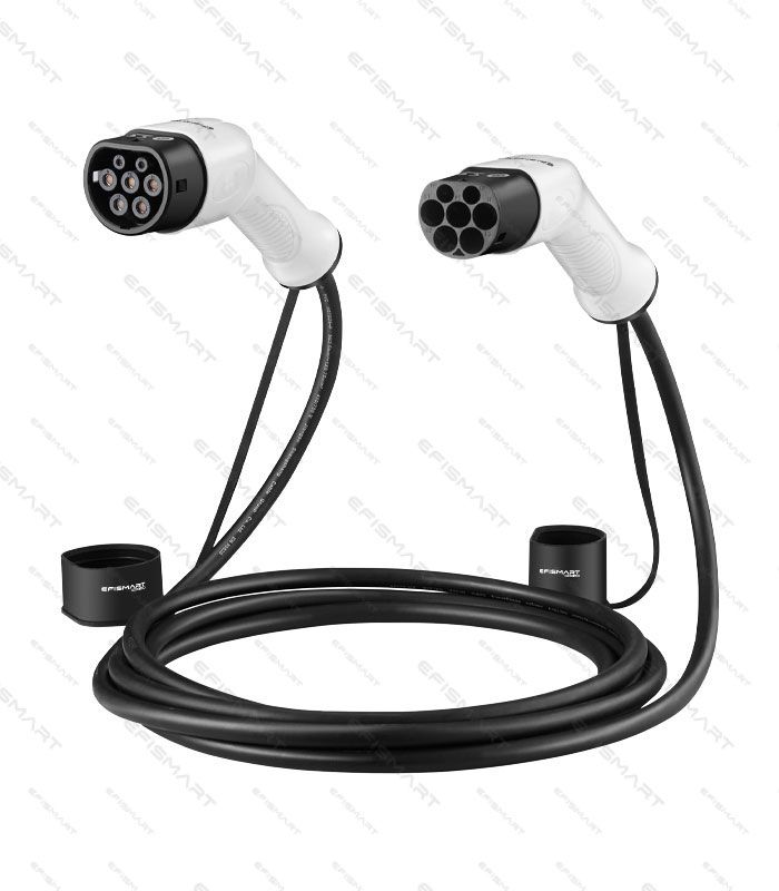 Cabo de Carregador de Carro Tipo 2 Monofásico 32A 3.5KW 5M - Efismart