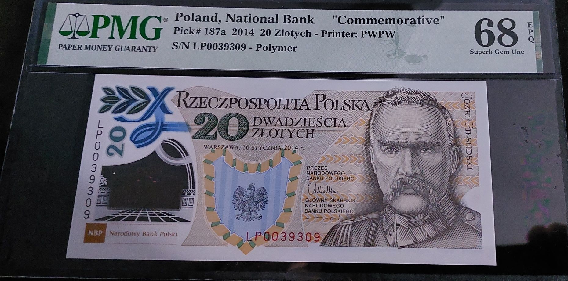 Banknot 20zł Legiony Polskie Piłsudski