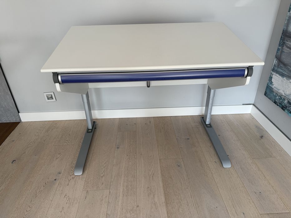 Biurko moll, szuflada i krzesło