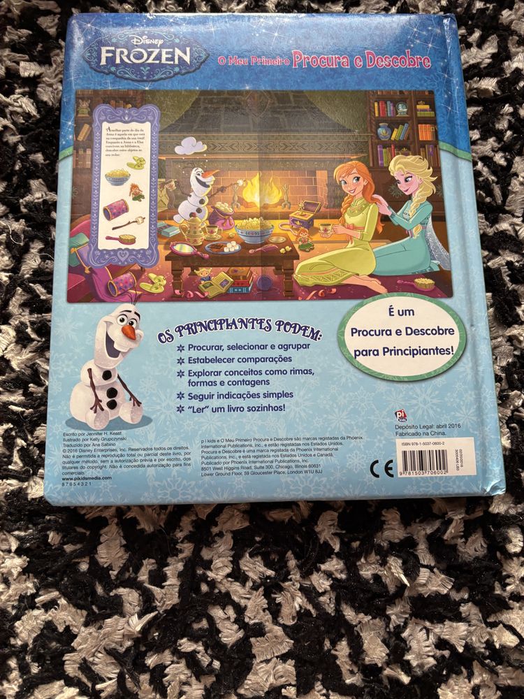 Livro infantil frozen