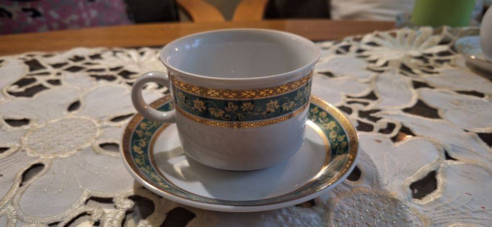 Porcelana 6 szt filiżanka i spodek