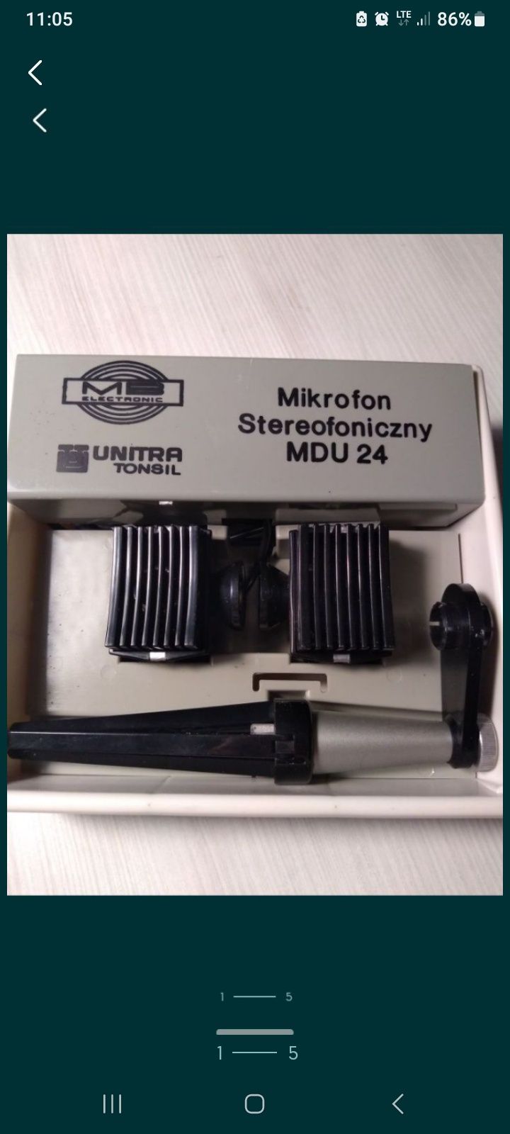 Mikrofon Vintage MDU 24 PRL kolekcjonerski