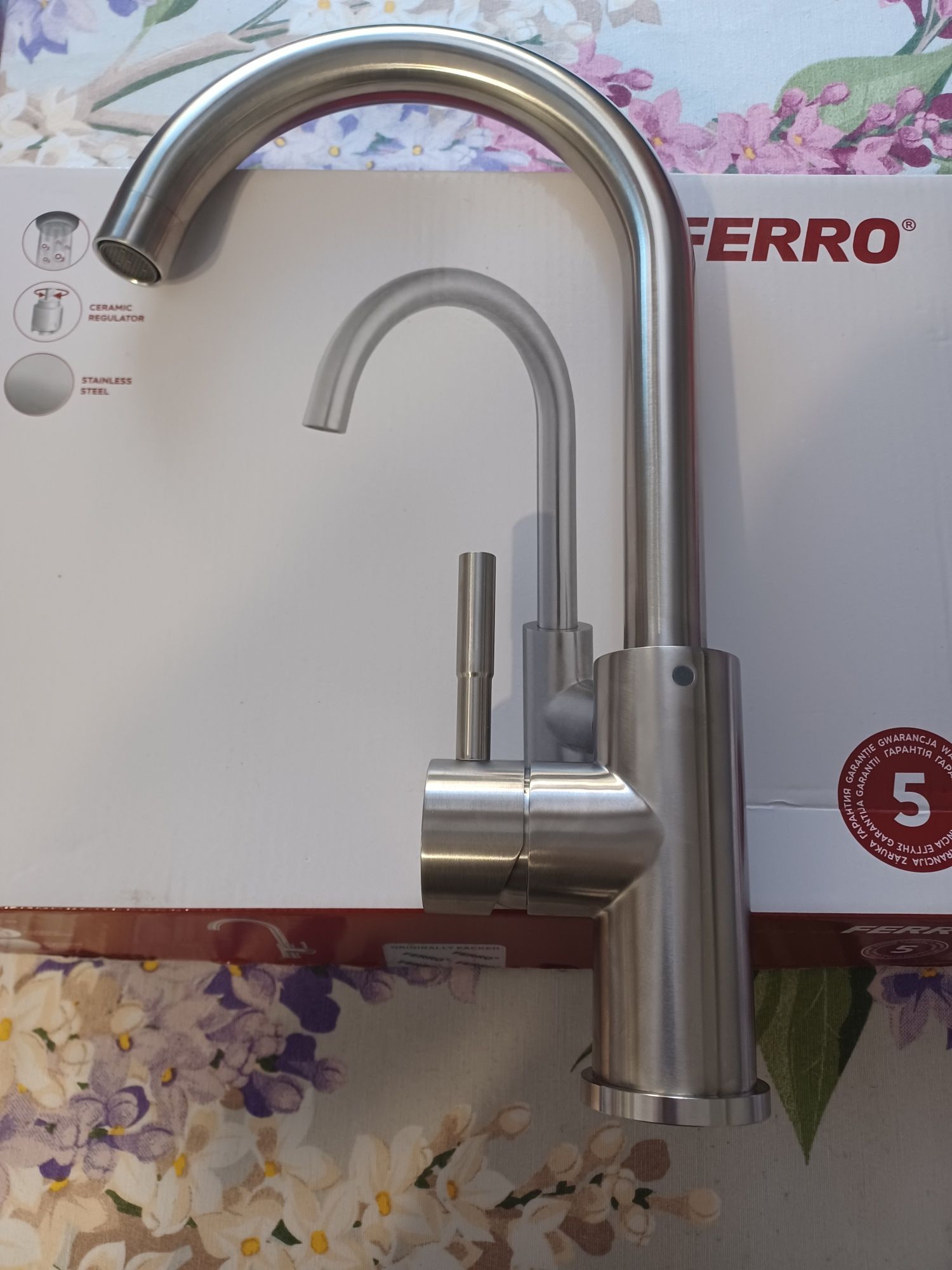 Nowa Ferro Camira BCR4 bateria kuchenna stojąca inox