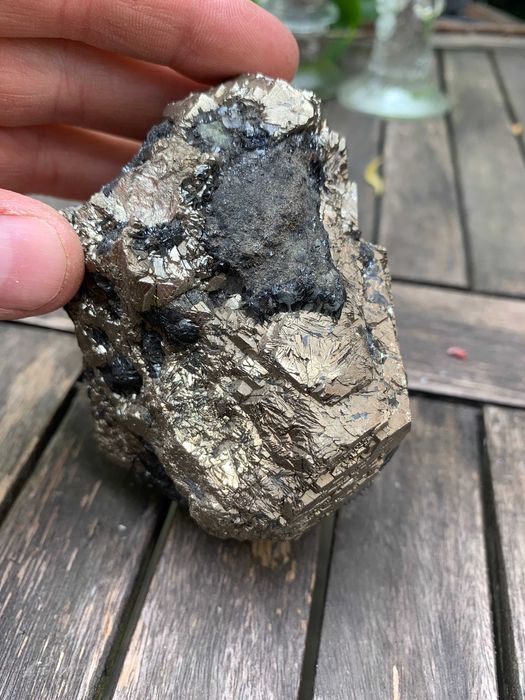 minerał piryt, rzadki piękny okaz 835 g !