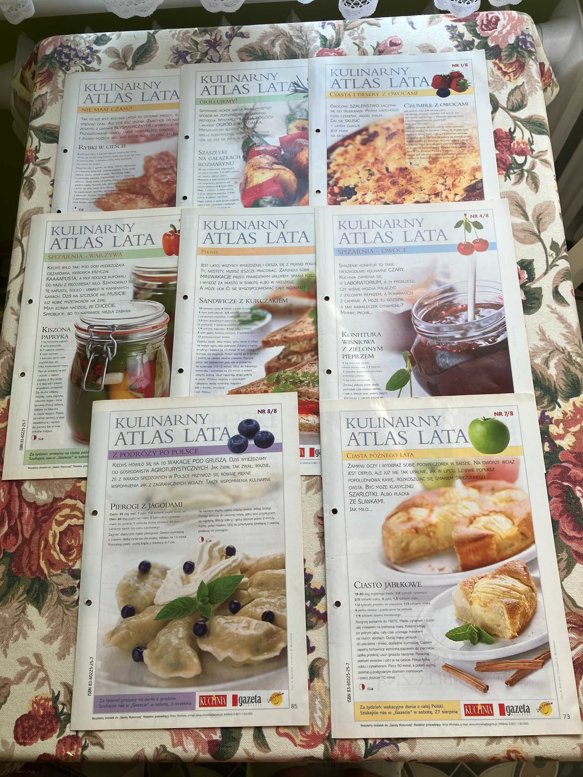 Kulinarny atlas lata - Gazeta Wyborcza-15 zeszytów