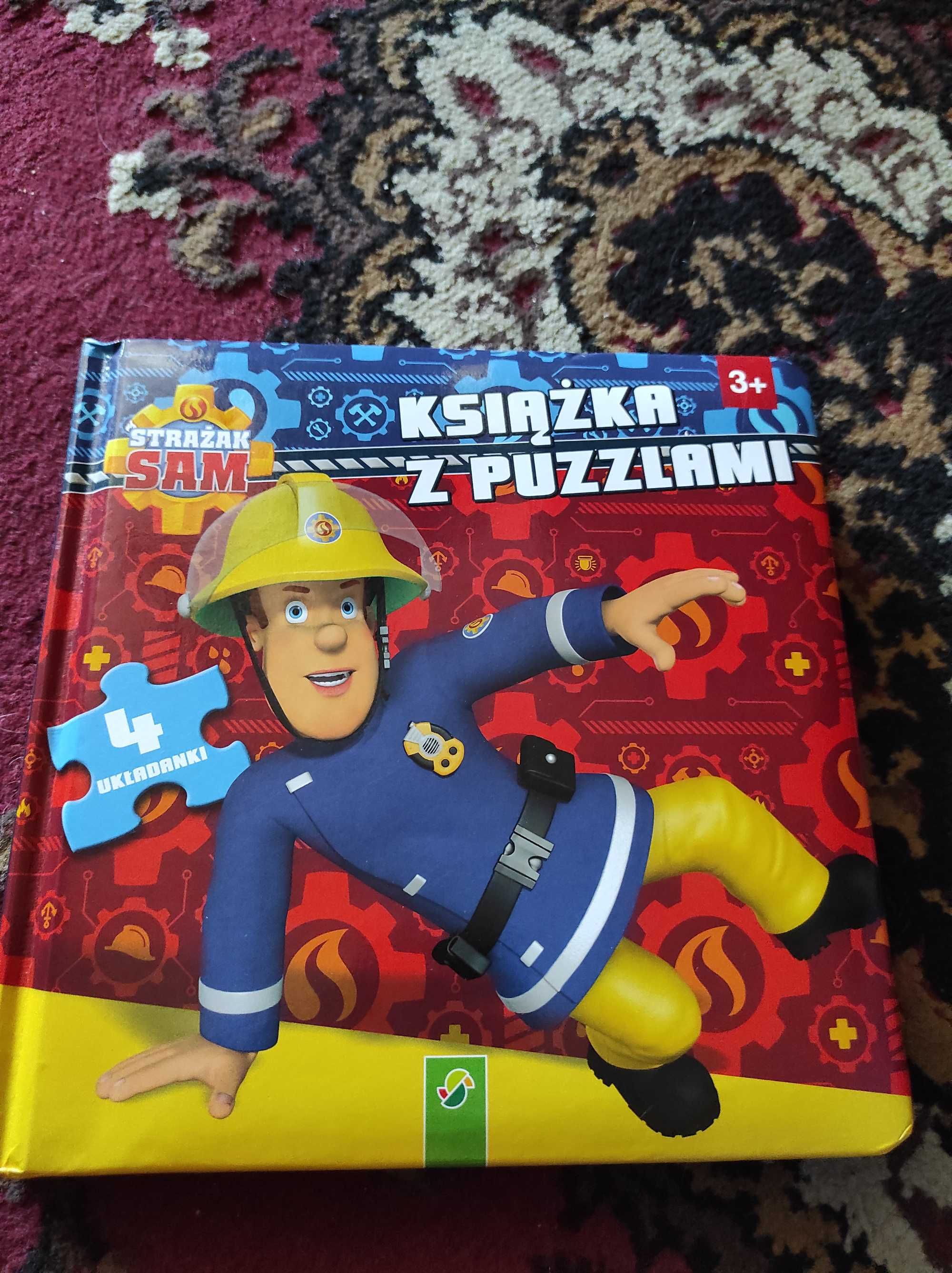 Strażak Sam książka z puzzlami