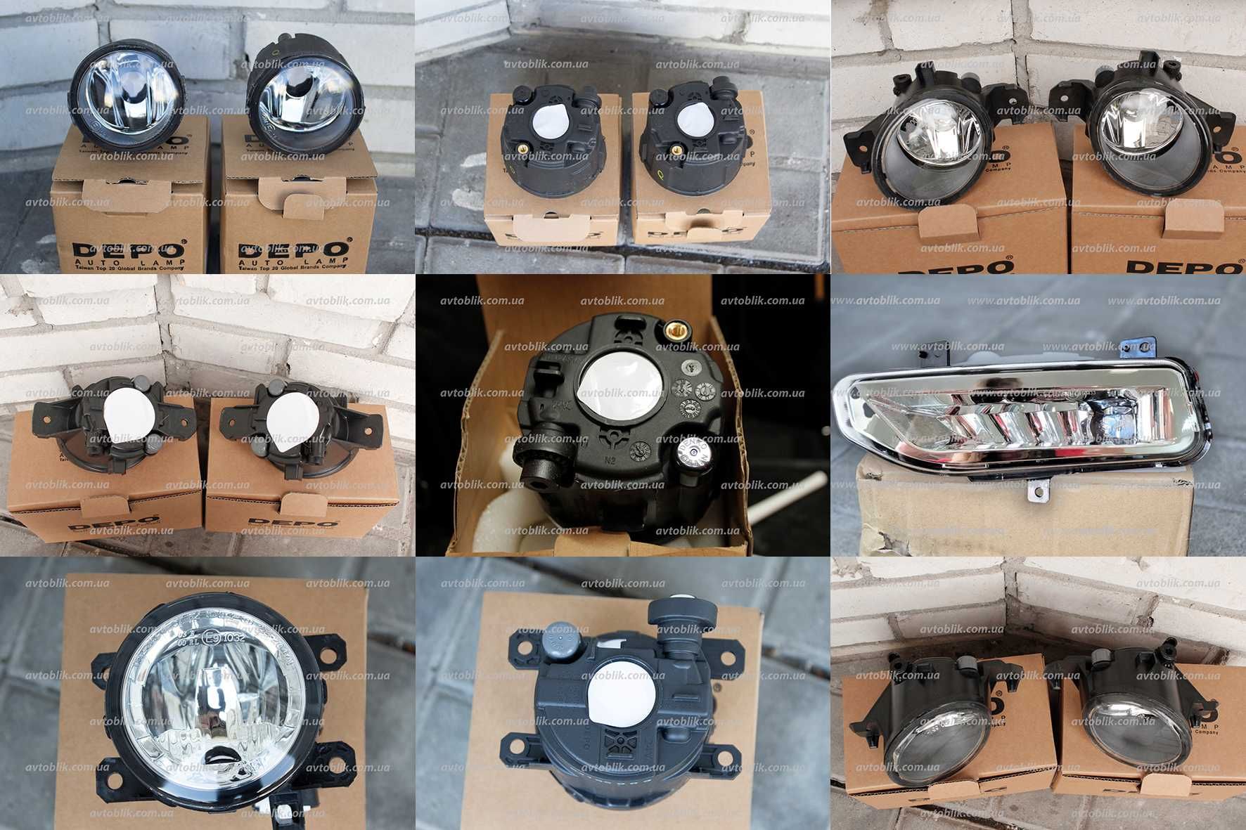 Протитуманні фари Nissan Juke, Qashqai, X-Trail, Rogue NV200, Murano