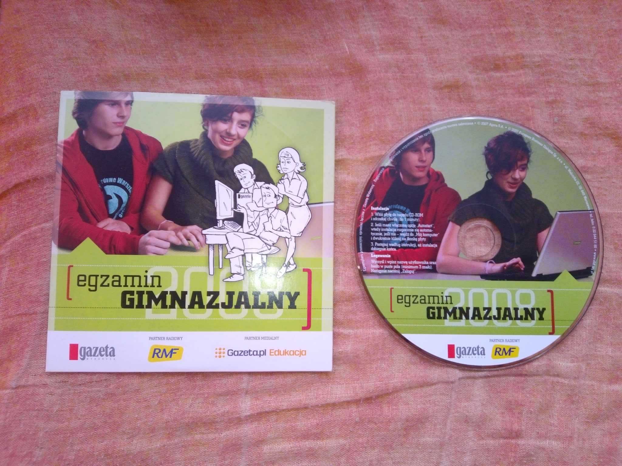 Egzamin gimnazjalny 2007 płyta CD przykładowe i oficjalne arkusze