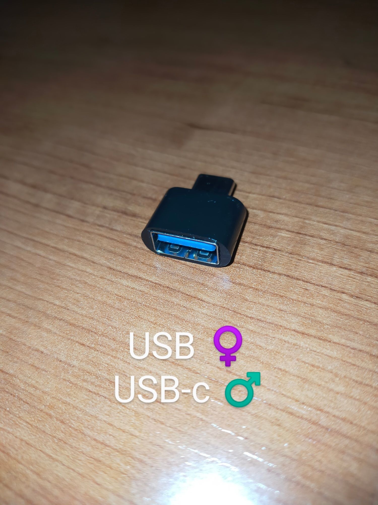 Adaptador USB 3.0 fêmea para USB-C macho